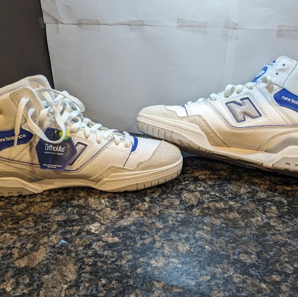 New Balance 650 Mid Angora Marine Blue White Gray BB650RWI Men's Size 11.5 New